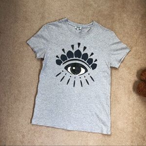 Kenzo gray eye classic t shirt